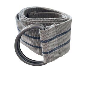 Dekko Accessories Ltd Belt Unisex 40 Inches Striped Silver D Ring Adjustable